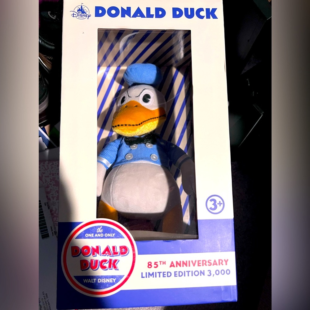 Donald Duck 85th Anniversary plush.